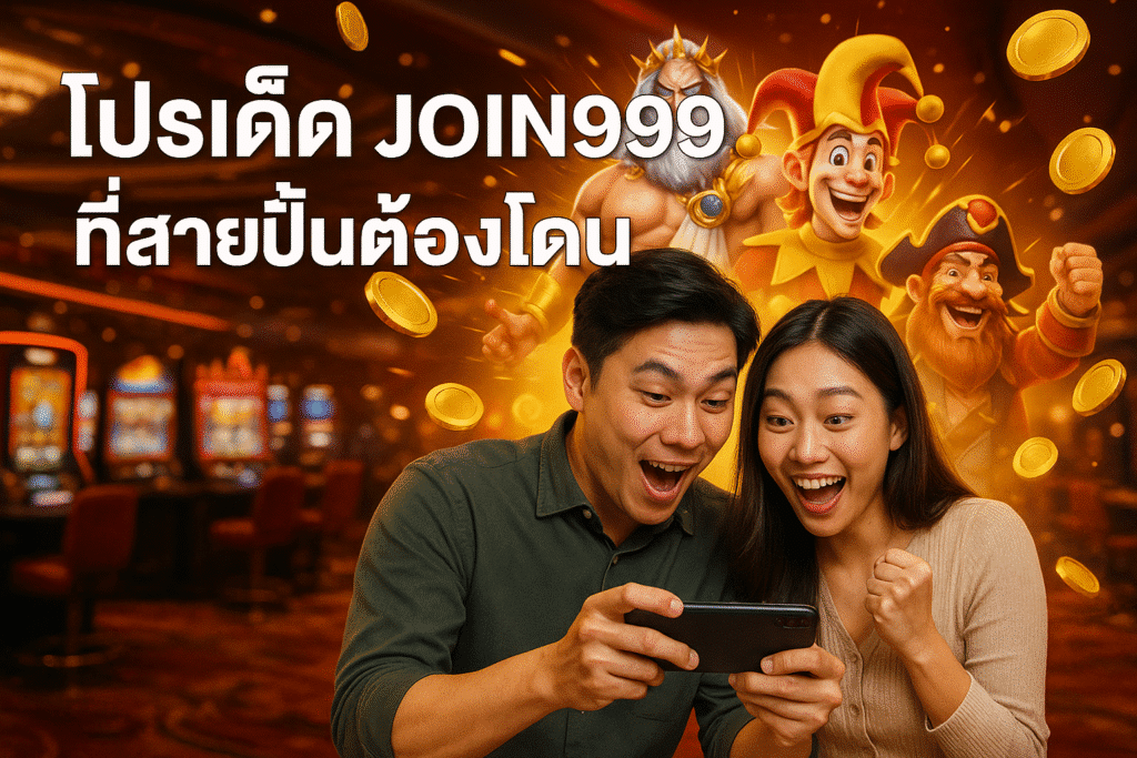 โปรเด็ด JOIN999 ที่สายปั่นต้องโดน